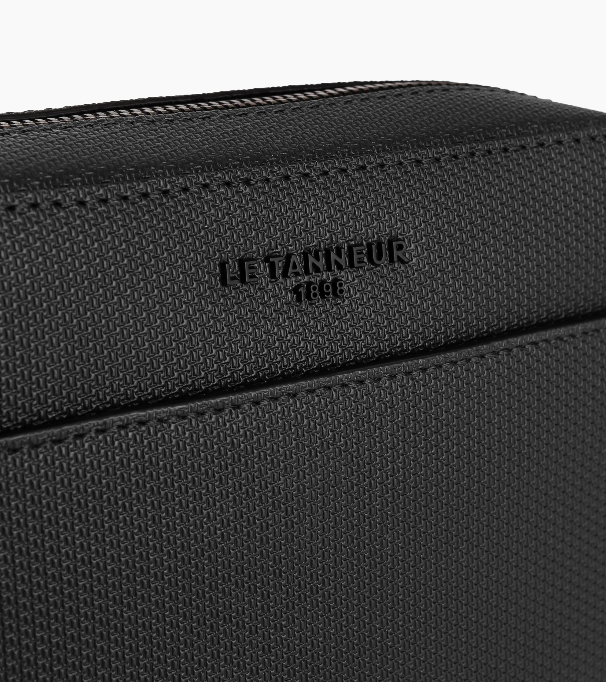 Petite sacoche zippée Emile en cuir signature T - Image 4