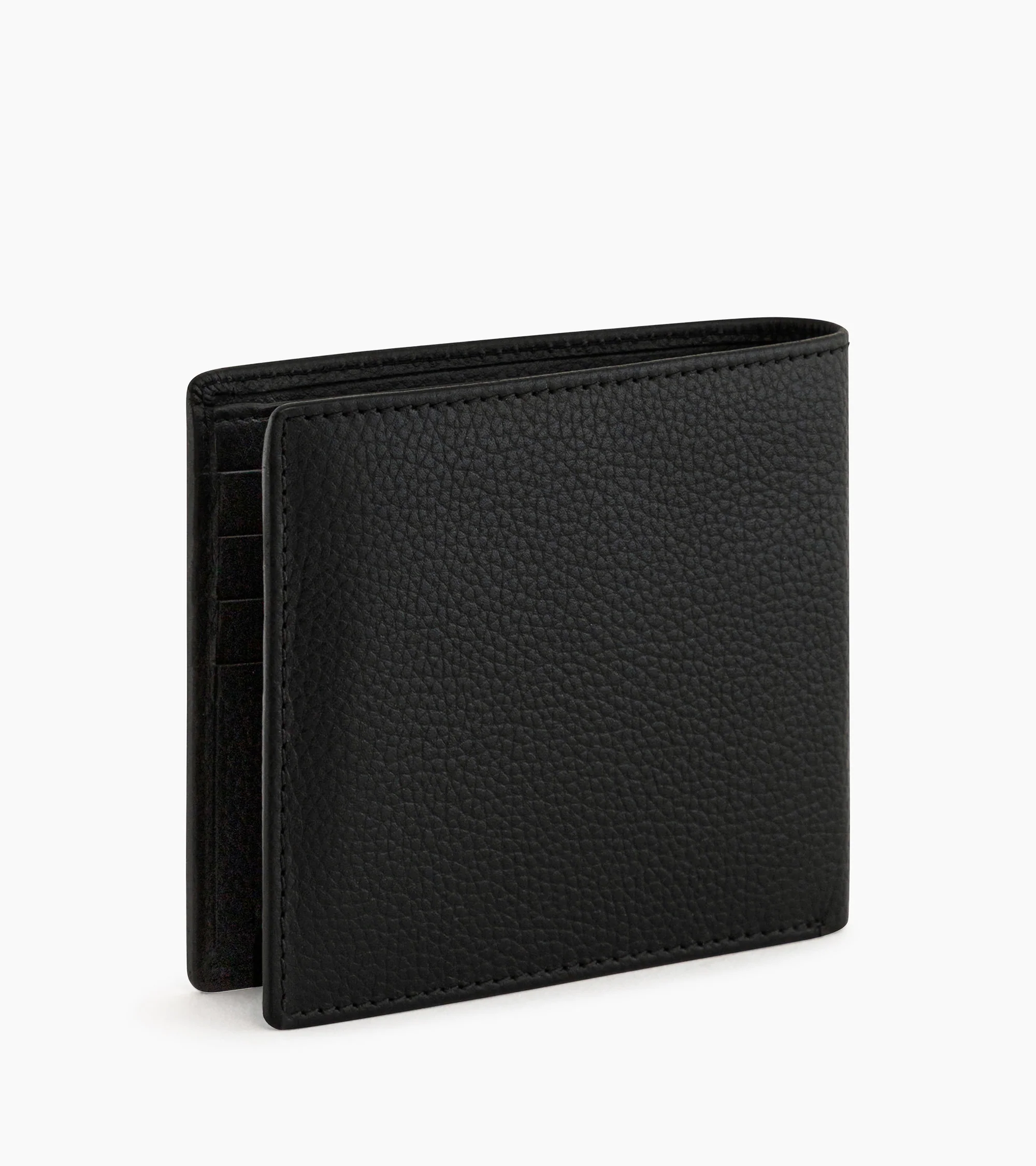 Porte cartes avec poche billets Charles en cuir grainé - Image 4