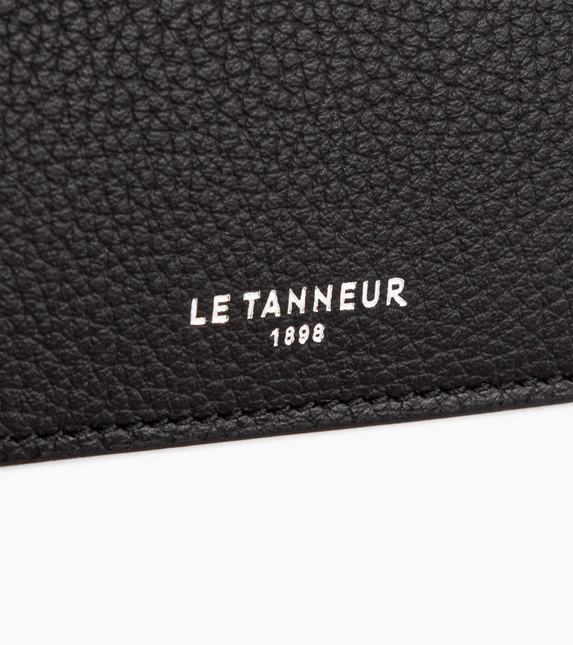 Porte cartes avec poche billets Emile en cuir grainé - Image 4