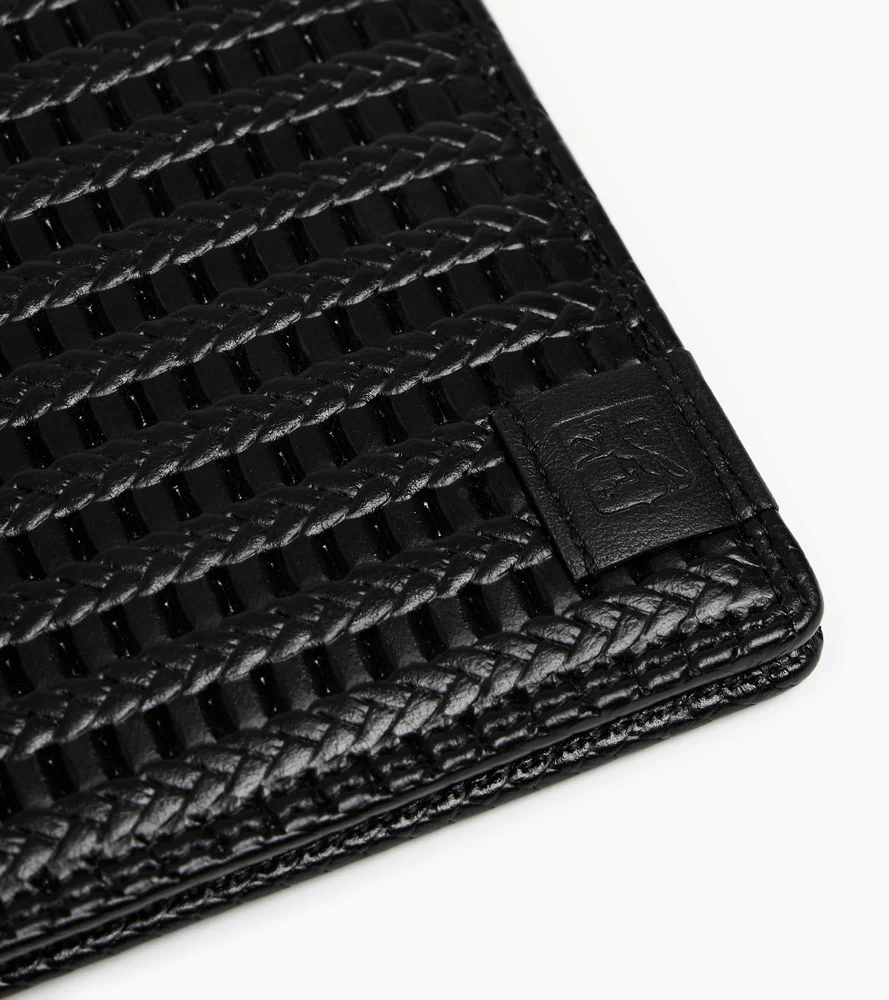 Porte cartes horizontal Martin en cuir embossé et cuir lisse - Image 2