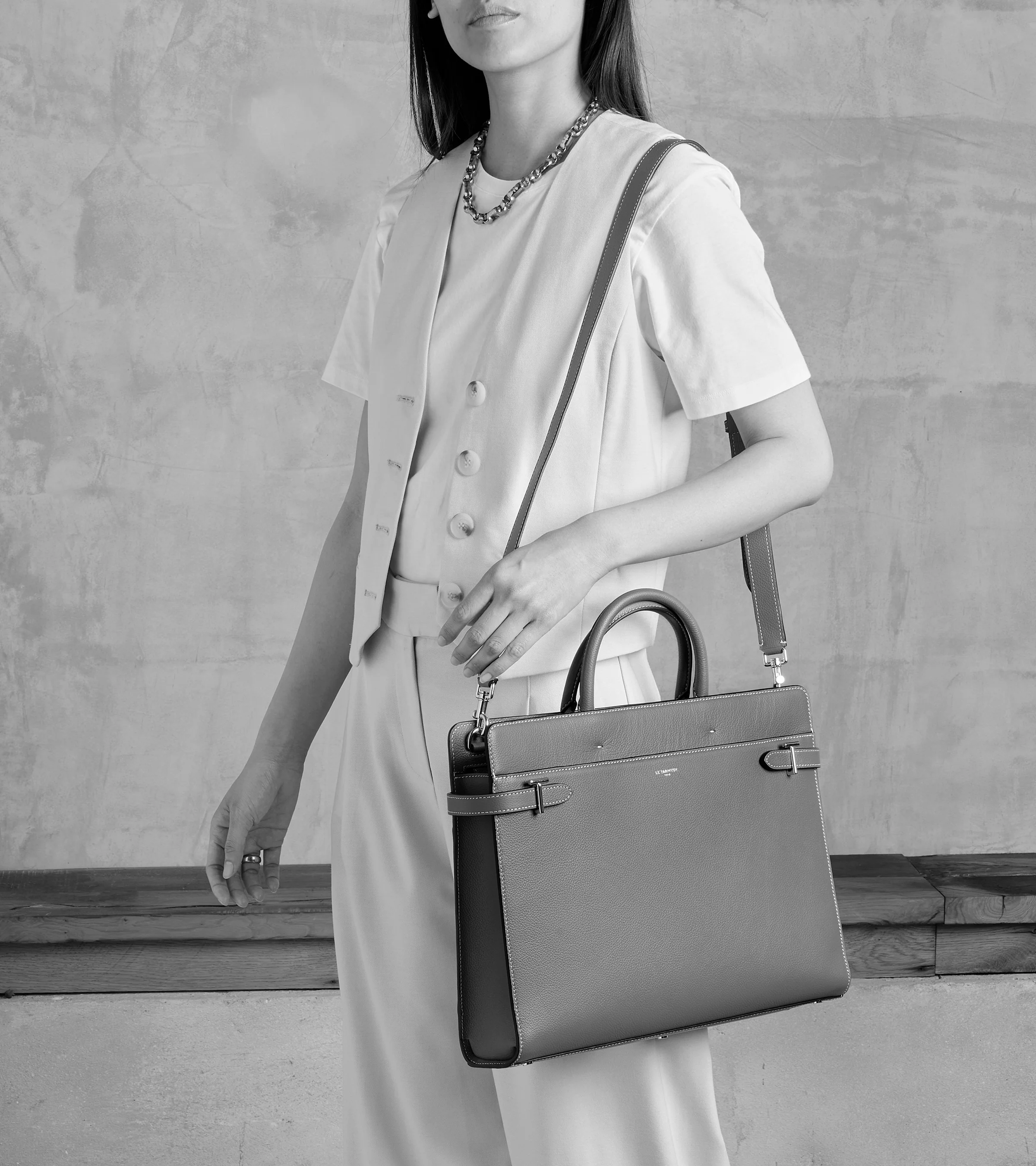 Porte document 15" Emilie en cuir signature T - Image 2