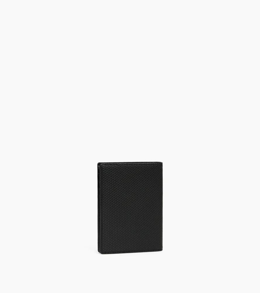 Portefeuille vertical zippé Emile en cuir signature T - Image 4