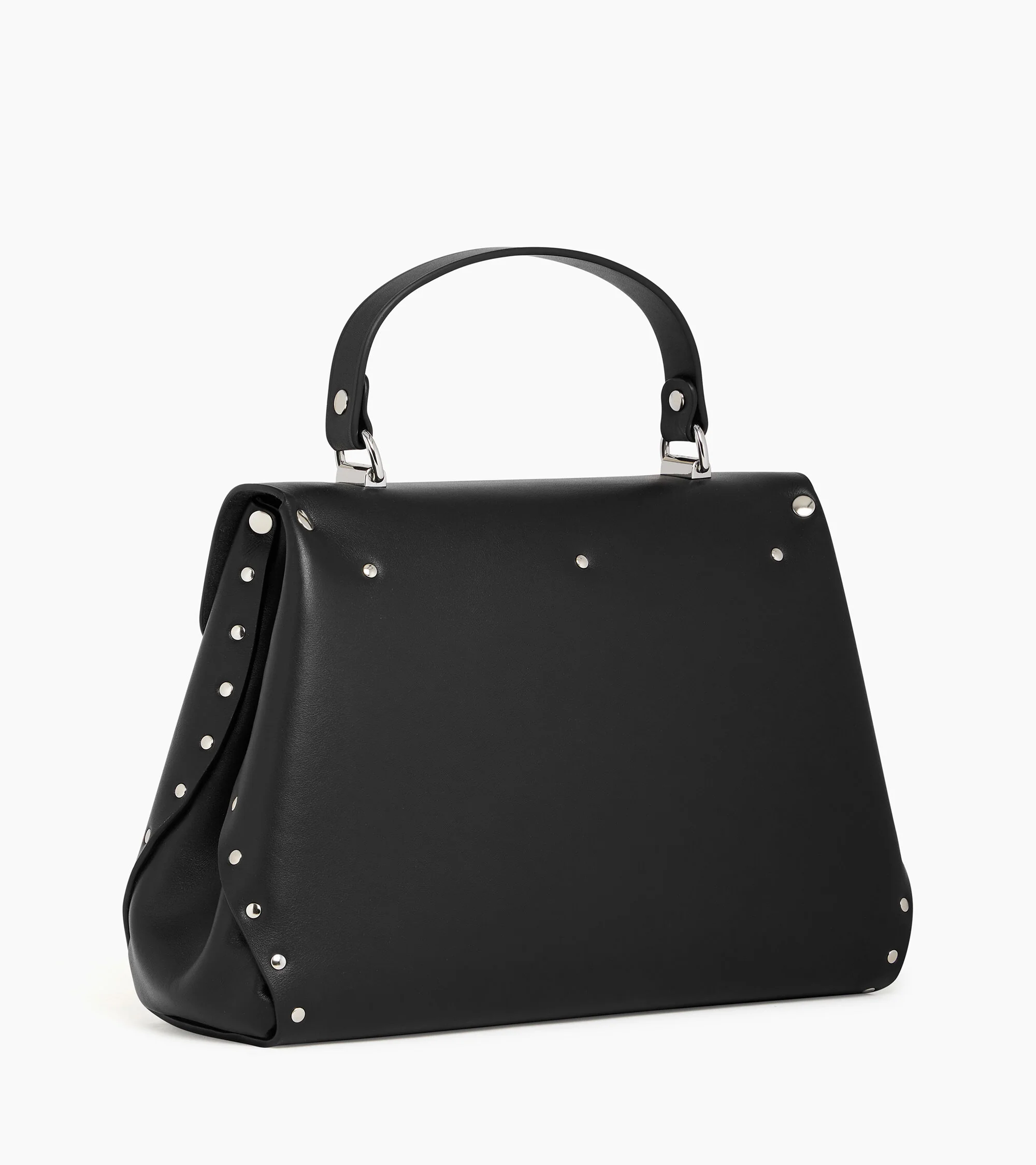 Sac à main moyen modèle Sans Couture en cuir lisse - Image 5