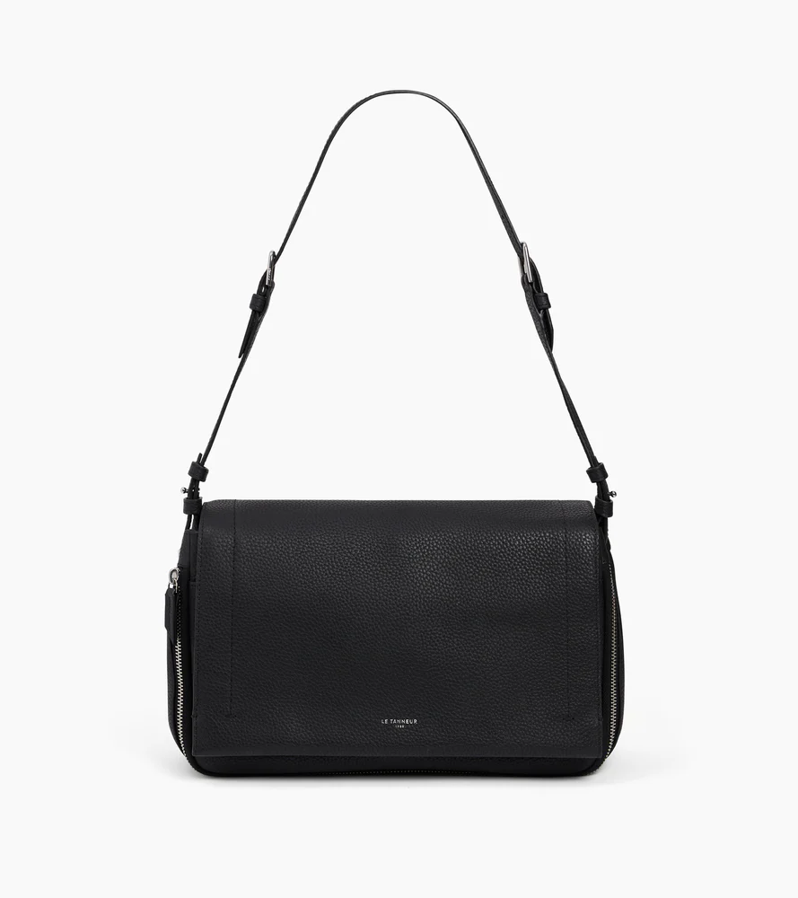 Sac bandoulière moyen modèle Aurore en cuir grainé