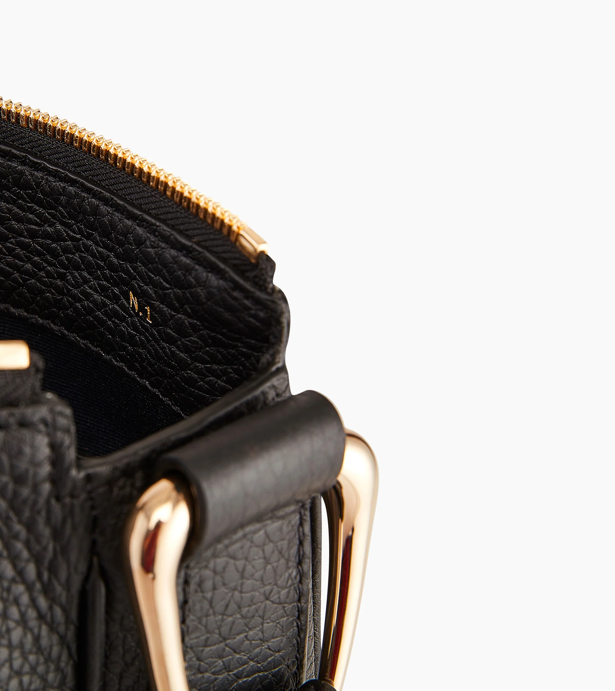 Sac hobo moyen modèle Madeleine en cuir de taurillon grainé - Image 4